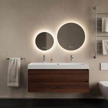 Gliss Design Wastafelmeubel Milan Choco Eiken Walnoot 120 cm met Wastafel enkele wasbak