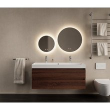 Gliss Design Wastafelmeubel Milan Choco Eiken Walnoot 120 cm met Wastafel enkele wasbak