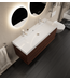 Gliss Design Wastafelmeubel Milan Choco Eiken Walnoot 120 cm met Wastafel enkele wasbak