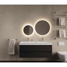 Gliss Design Wastafelmeubel Milan Mat Zwart 120 cm met Wastafel enkele wasbak