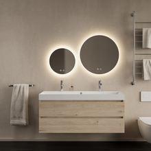 Gliss Design Wastafelmeubel Milan Kastanje 120 cm met Wastafel enkele wasbak