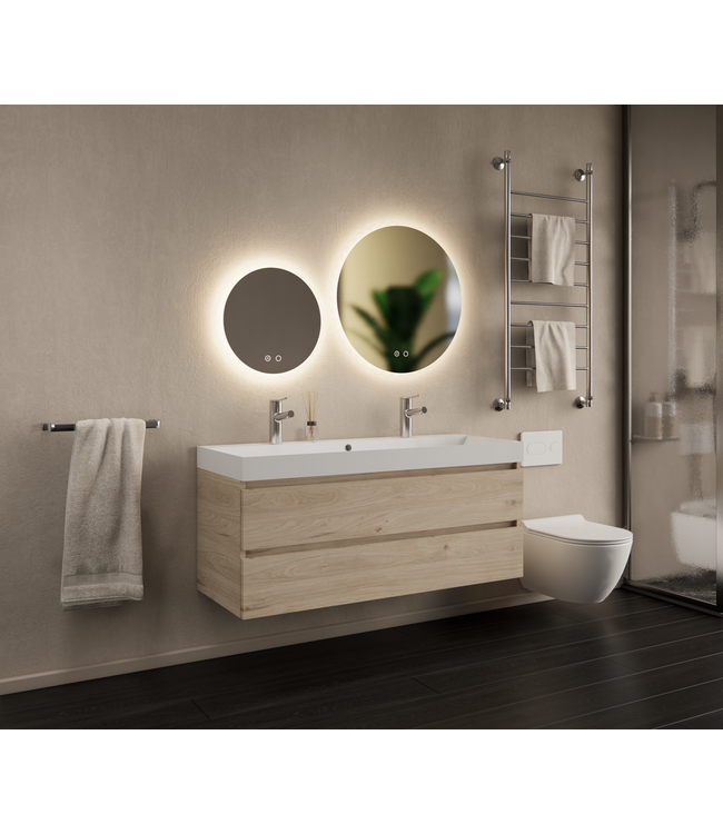 Gliss Design I Wastafelmeubel I Milan I 120 cm I Kastanje