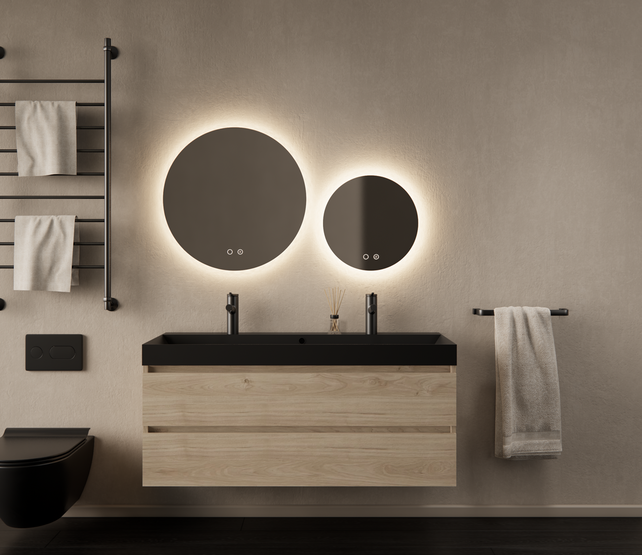 Gliss Design I Wastafelmeubel I Milan I 120 cm I Kastanje