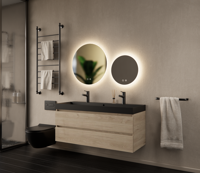 Gliss Design I Wastafelmeubel I Milan I 120 cm I Kastanje