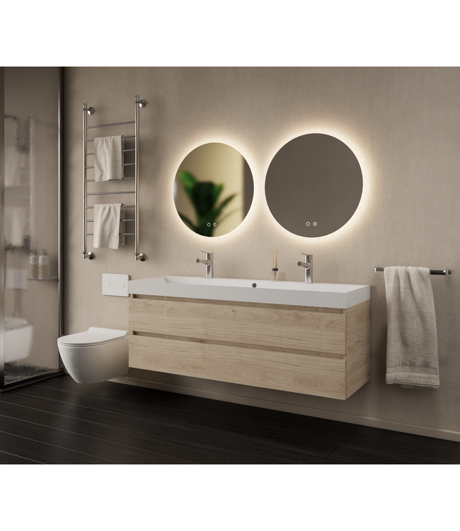 Gliss Design I Wastafelmeubel I Milan I 140 cm I Kastanje