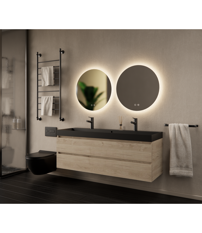 Gliss Design I Wastafelmeubel I Milan I 140 cm I Kastanje