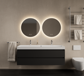 Gliss Design I Wastafelmeubel I Milan I 140 cm I Mat Zwart Gliss Design I Wastafelmeubel I Milan I 140 cm I Mat Zwart