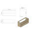 Gliss Design Wastafelmeubel Milan Choco Eiken Walnoot 140 cm met Wastafel enkele wasbak