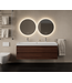 Gliss Design Wastafelmeubel Milan Choco Eiken Walnoot 140 cm met Wastafel enkele wasbak