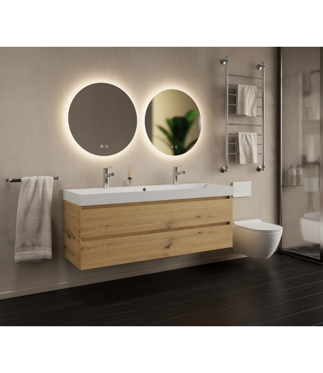 Gliss Design I Wastafelmeubel I Milan I 140 cm I Artisan Eiken