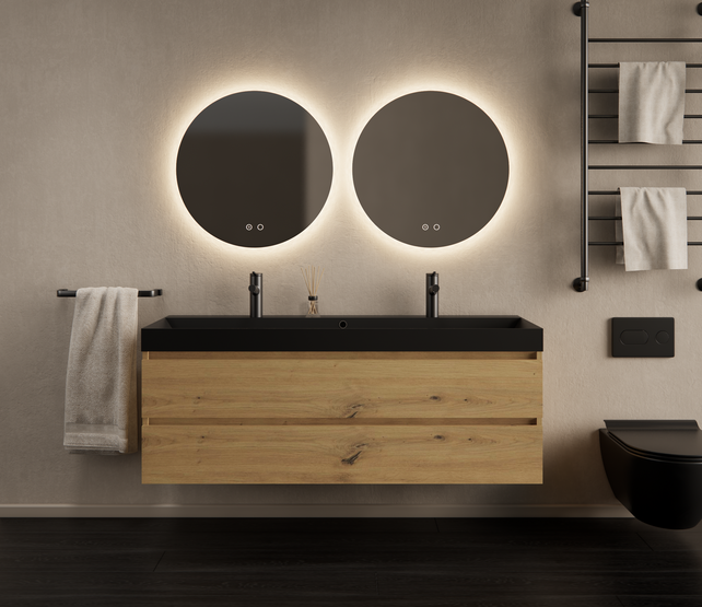 Gliss Design I Wastafelmeubel I Milan I 140 cm I Artisan Eiken Gliss Design I Wastafelmeubel I Milan I 140 cm I Artisan Eiken