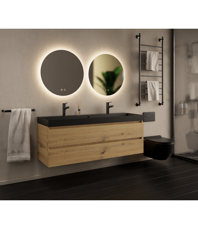 Gliss Design I Wastafelmeubel I Milan I 140 cm I Artisan Eiken