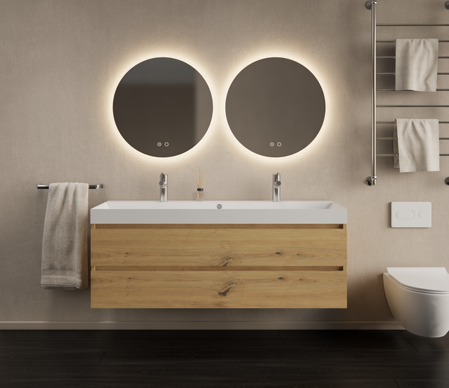 Gliss Design I Wastafelmeubel I Milan I 140 cm I Artisan Eiken Gliss Design I Wastafelmeubel I Milan I 140 cm I Artisan Eiken