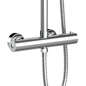 Regendoucheset Mila Chroom Rond Opbouw Thermostatisch Hoofddouche 20 cm Regendoucheset Mila Chroom Rond Opbouw Thermostatisch Hoofddouche 20 cm