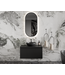 Gliss Design Arges Badkamermeubel met Ribbelfront Mat Wit 90cm incl. topblad