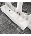 Gliss Design Arges Badkamermeubel met Ribbelfront Mat Zwart 240cm incl. topblad