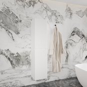 Badkamerkast Arges met Ribbelfront Mat Wit 160 cm 2-deurs