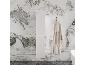 Badkamerkast Arges met Ribbelfront Mat Wit 160 cm 2-deurs