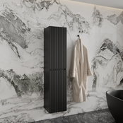 Badkamerkast Arges met Ribbelfront Mat Wit 160 cm 2-deurs