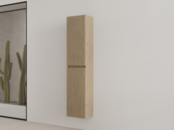 Badkamerkast met Ribbelfront Ash Gray 160 cm 2-deurs Badkamerkast met Ribbelfront Ash Gray 160 cm 2-deurs