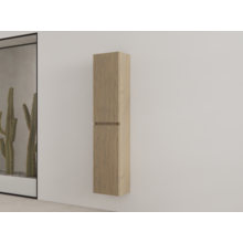 Badkamerkast met Ribbelfront Ash Gray 160 cm 2-deurs