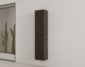 Badkamerkast met Ribbelfront Charcoal 160 cm 2-deurs Timotheus