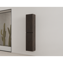 Badkamerkast met Ribbelfront Charcoal 160 cm 2-deurs Timotheus