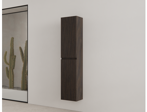 Badkamerkast met Ribbelfront Charcoal 160 cm 2-deurs Timotheus