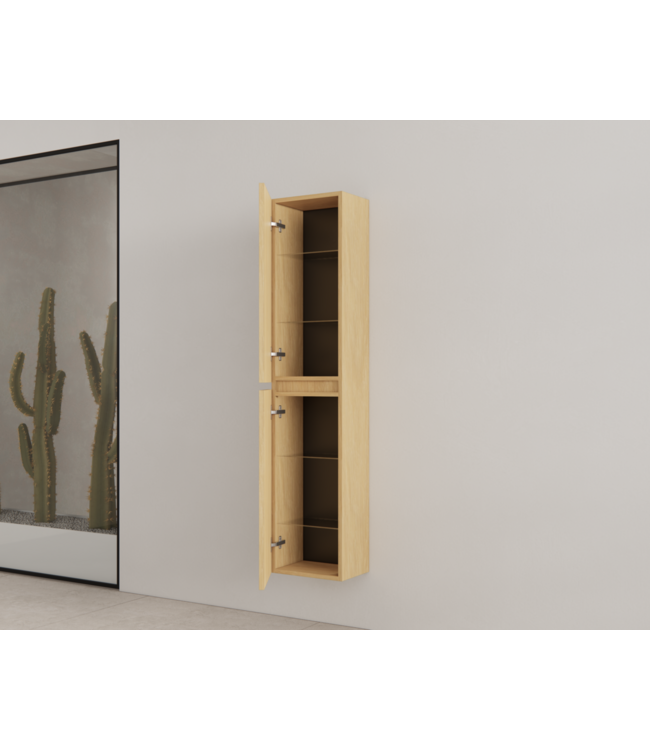 Badkamerkast met Ribbelfront Pure160 cm 2-deurs Timotheus