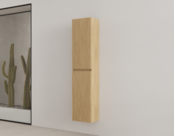 Badkamerkast met Ribbelfront Castle Brown 160 cm 2-deurs Timotheus