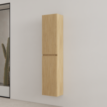 Badkamerkast met Ribbelfront Castle Brown 160 cm 2-deurs Timotheus