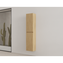 Badkamerkast met Ribbelfront Castle Brown 160 cm 2-deurs Timotheus