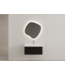Gliss Design Wastafelonderkast Ribbelfront Zwart Veneer 60 cm 1 lade Timotheus