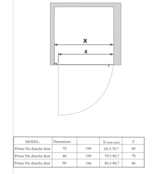 Gliss Design Prima Douchedeur Nis 80cm Zwart 6mm Helderglas Draaideur 190cm Gliss Design Prima Douchedeur Nis 80cm Zwart 6mm Helderglas Draaideur 190cm