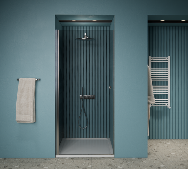 Gliss Design Prima Douchedeur Nis 80cm Chroom 6mm Helderglas Draaideur 190cm Gliss Design Prima Douchedeur Nis 80cm Chroom 6mm Helderglas Draaideur 190cm