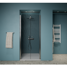 Gliss Desing Prima Douchedeur Pendeldeur 80cm Chroom 6mm Helderglas 190cm