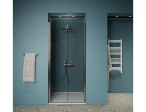 Gliss Design Prima Douchedeur Pendeldeur 80cm Chroom 6mm Helderglas 190cm