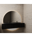Gliss Design Half Ronde Badkamerspiegel Lios 180cm met Dimbaar LED verlichting en verwarming