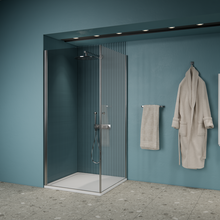 Gliss Magus Chroom Douchecabine met Dubbele draaideur 90 x 90 x 190 cm 6mm Veiligheidsglas met Antikalk