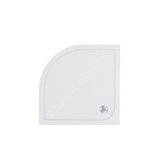 Gliss Kwartronde Douchebak Hoog Dhalia 80x80x12 cm Acryl Wit met Potenset en Afneembaar plint Gliss Kwartronde Douchebak Hoog Dhalia 80x80x12 cm Acryl Wit met Potenset en Afneembaar plint