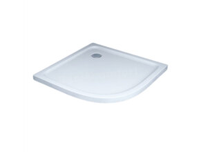 Gliss Kwartronde Douchebak Laag Dhalia 90x90x5 cm Acryl Wit