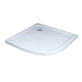 Gliss Kwartronde Douchebak Laag Dhalia 90x90x5 cm Acryl Wit