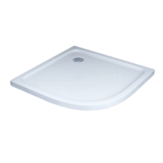 Gliss Kwartronde Douchebak Laag Dhalia 90x90x5 cm Acryl Wit