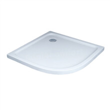 Gliss Kwartronde Douchebak Laag Dhalia 80x80x5 cm Acryl Wit