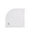 Gliss Kwartronde Douchebak Laag Rosa 80x80x9 cm Acryl Wit