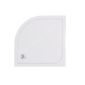 Gliss Kwartronde Douchebak Laag Rosa 90x90x9 cm Acryl Wit