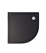 Gliss Kwartronde Douchebak Zwart Laag Neo 90x90x3 cm Marble
