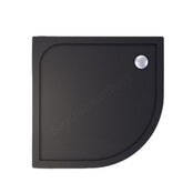 Gliss Kwartronde Douchebak Zwart Laag Neo 80x80x3 cm Marble