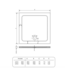 Gliss Uno Douchebak Zwart Laag 90x90 Cast Marble 3cm