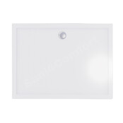 Gliss Uno Douchebak Wit Laag 140x80 Cast Marble 3cm